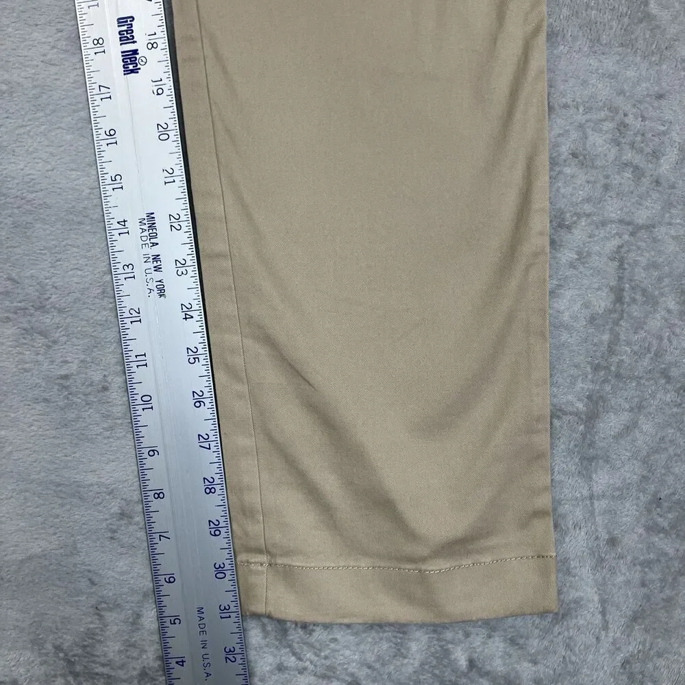 J.Crew 770 Straight Fit Stretch Chino Pants Men 32x32 Khaki Classic Casual AR886